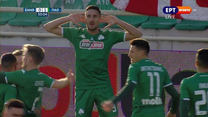 Ξάνθη – Παναθηναϊκός 0-1 (50′)