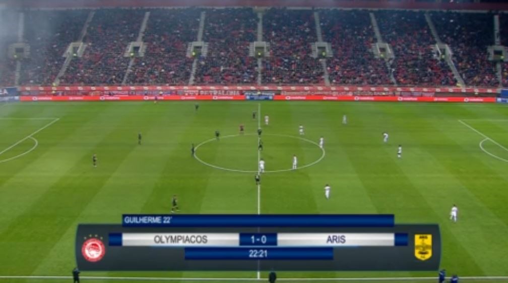 Ολυμπιακός – Άρης 1-0 (22′)