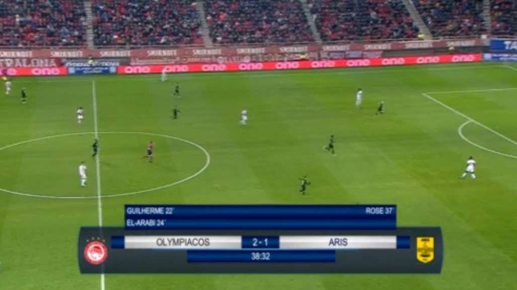 Ολυμπιακός – Άρης 2-1 (37′)
