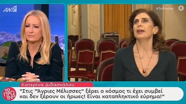 Άγριες Μέλισσες: Τι αποκάλυψε η Κατερίνα Διδασκάλου για τη σχέση της με την Ασημίνα – ΒΙΝΤΕΟ