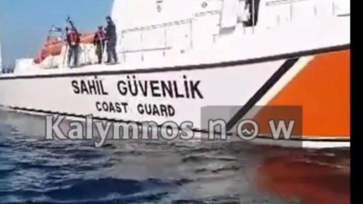 Ίμια: Τουρκικό σκάφος της ακτοφυλακής έκλεψε το παραγάδι Καλύμνιων ψαράδων – ΒΙΝΤΕΟ