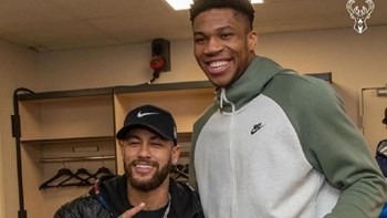 “Τρελάθηκαν” με τον Αντετοκούνμπο Νεϊμάρ και Εμπαπέ – ΦΩΤΟ