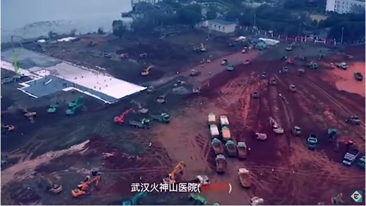 Κορονοϊός: Με ρυθμό ρεκόρ συνεχίζεται η ανοικοδόμηση του νοσοκομείου – ΒΙΝΤΕΟ