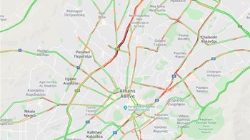 Κίνηση στους δρόμους: Δείτε που υπάρχει μποτιλιάρισμα