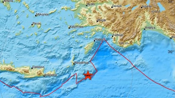 Σεισμός 3,8 Ρίχτερ ανοιχτά της Καρπάθου – ΤΩΡΑ