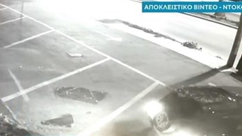 Ληστές “μπούκαραν” με αυτοκίνητο σε χρωματοπωλείο στον Ασπρόπυργο – ΒΙΝΤΕΟ