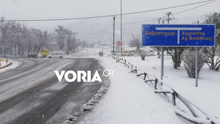 Κακοκαιρία: Κλειστός ο δρόμος Χορτιάτη – Αγ. Βασιλείου στη Θεσσαλονίκη – Εγκλωβίστηκαν οχήματα
