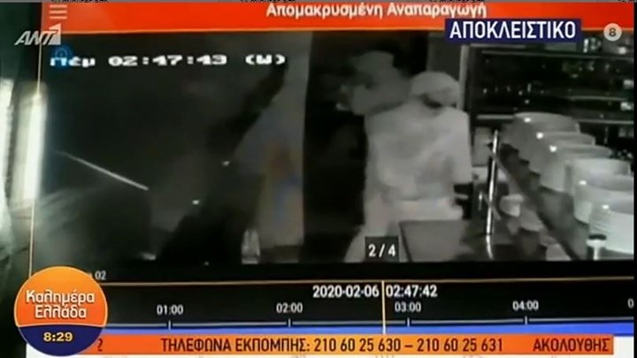 Λέσβος: Καρέ – καρέ η ληστεία σε επιχείρηση – Τι δήλωσε ο ιδιοκτήτης – ΒΙΝΤΕΟ