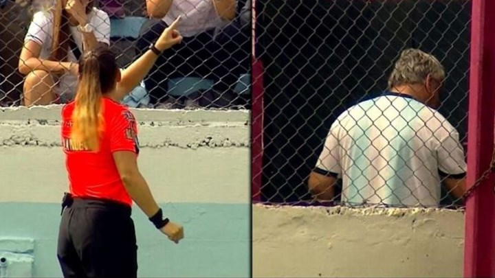 Γυναίκα διαιτητής έβγαλε… κόκκινη κάρτα σε φίλαθλο – ΒΙΝΤΕΟ