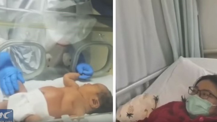 Κορονοϊός: Η συγκινητική στιγμή που μητέρα μολυσμένη με τον ιό βλέπει για πρώτη φορά το μωρό της – ΒΙΝΤΕΟ