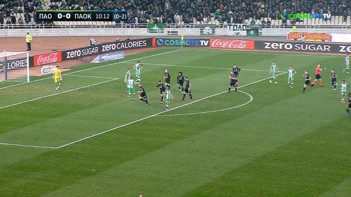 Παναθηναϊκός – ΠΑΟΚ: Το γκολ του Σφιντέρσκι – ΒΙΝΤΕΟ