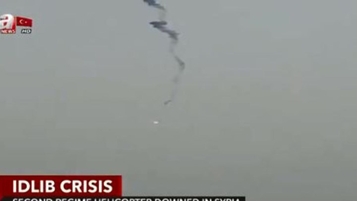 Χαλέπι: Συριακό ελικόπτερο καταρρίφθηκε από πύραυλο – ΒΙΝΤΕΟ