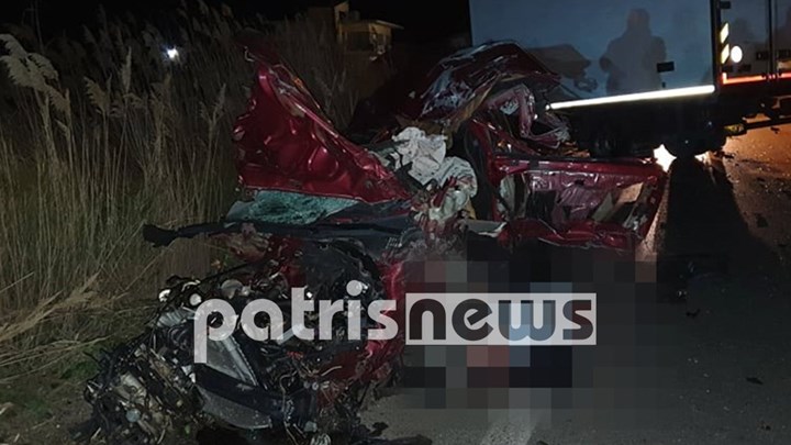 Τραγωδία στη Νέα Μανωλάδα: Νεκροί δύο 25χρονοι μετά από σφοδρή σύγκρουση ΙΧ με δύο φορτηγά – ΦΩΤΟ