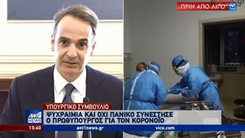 Μητσοτάκης για κορονοϊό: Ψυχραιμία, όχι πανικός – Τι είπε για τα επεισόδια στα νησιά – ΒΙΝΤΕΟ