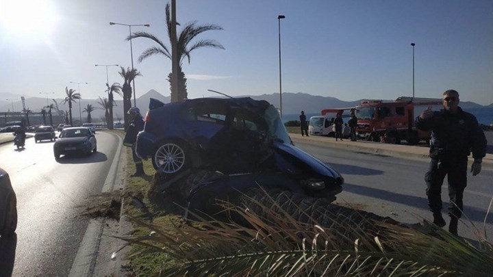 Τρομακτικό τροχαίο στην Κρήτη – Γλίτωσε από θαύμα ο οδηγός – ΦΩΤΟ