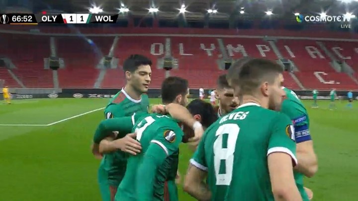 Ολυμπιακός – Γουλβς 1-1 (67′)