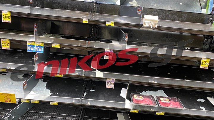 Κορονοϊός: Άδειασαν τα σούπερ μάρκετ στην Ουάσινγκτον – ΦΩΤΟ αναγνώστη