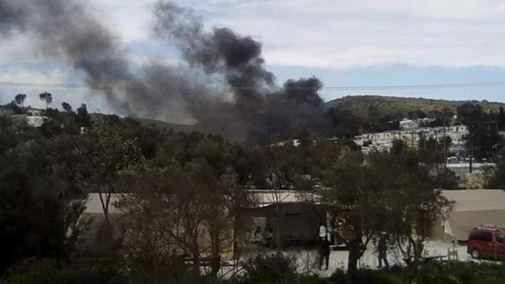 Λέσβος: Φωτιά στο Κέντρο Υποδοχής και Ταυτοποίησης της Μόριας