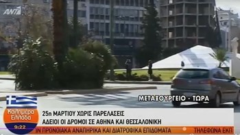 Κορονοϊός: Άδειοι δρόμοι σε Αθήνα – Θεσσαλονίκη – ΒΙΝΤΕΟ