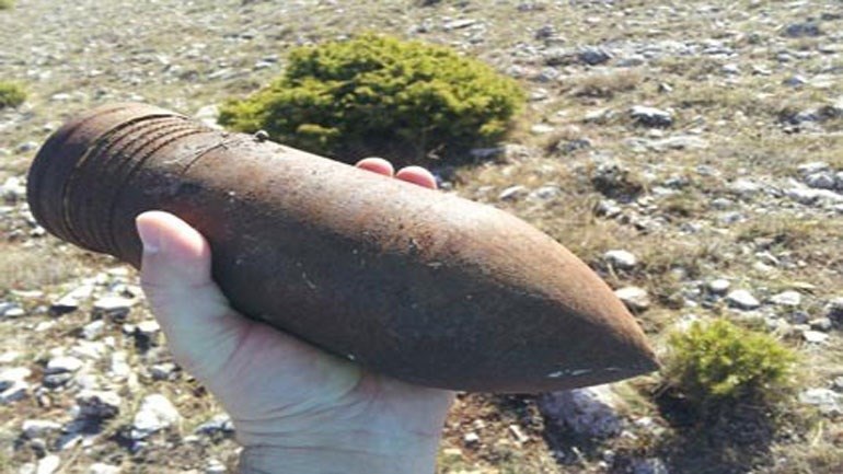 Ρόδος: Εντοπίστηκε βλήμα του Β’ Παγκοσμίου Πολέμου