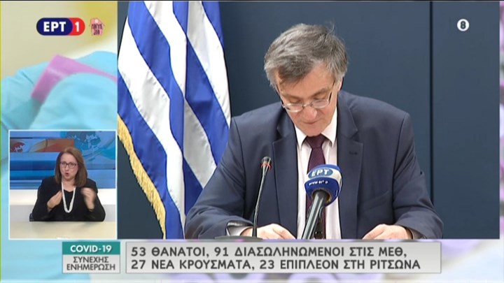 Κορονοϊός – Τσιόδρας: Αν ακολουθούσαμε την τακτική της Ισπανίας θα είχαμε 2.265 νεκρούς στην Ελλάδα – ΒΙΝΤΕΟ