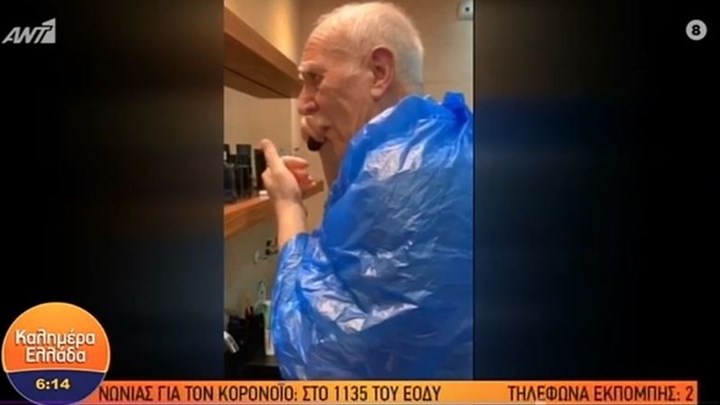 Ο Γιώργος Παπαδάκης κουρεύτηκε μόνος του στο σπίτι – ΒΙΝΤΕΟ