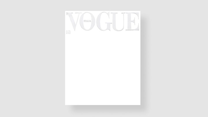 Κορονοϊός: To τεύχος Απριλίου του Vogue Italia κυκλοφόρησε με λευκό εξώφυλλο – ΦΩΤΟ