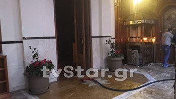 Λαμία: Συναγερμός στην Πυροσβεστική έπειτα από φωτιά στη Μητρόπολη – ΦΩΤΟ