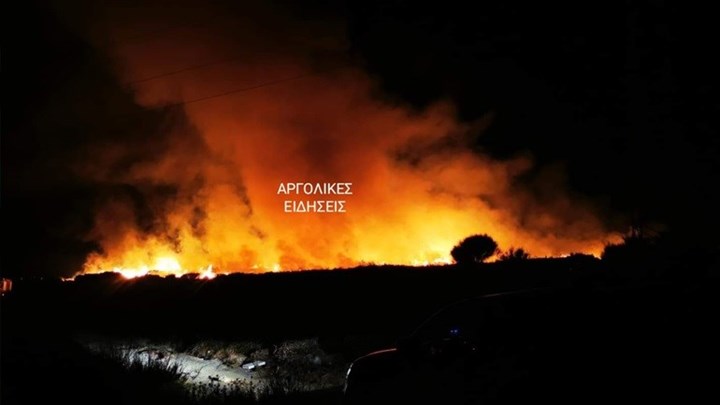 Άργος: Φωτιά στην περιοχή Γκριμάρια