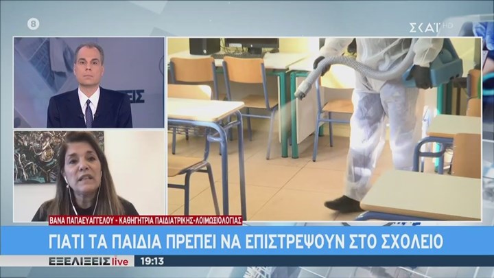 Παπαευαγγέλου: Προσωπικά πιστεύω ότι πρέπει να ανοίξουν τα δημοτικά σχολεία – ΒΙΝΤΕΟ