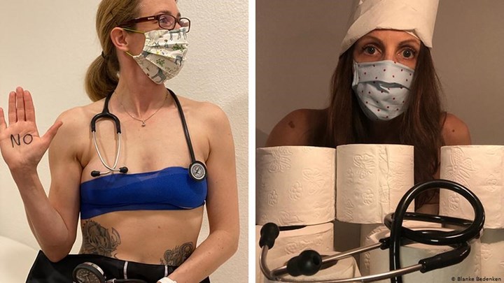 Γερμανία: Γιατί οι γιατροί φωτογραφήθηκαν γυμνοί – Τι ζητούν – ΦΩΤΟ