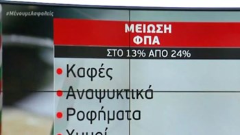 ΦΠΑ: Σε ποια προϊόντα θα μειωθεί – Τι εξετάζεται για προκαταβολή φόρου – ΒΙΝΤΕΟ