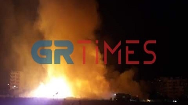 Θεσσαλονίκη: Μεγάλη φωτιά στον Εύοσμο – ΒΙΝΤΕΟ