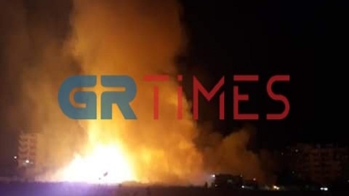Θεσσαλονίκη: Υπό έλεγχο η φωτιά στον Εύοσμο – ΒΙΝΤΕΟ