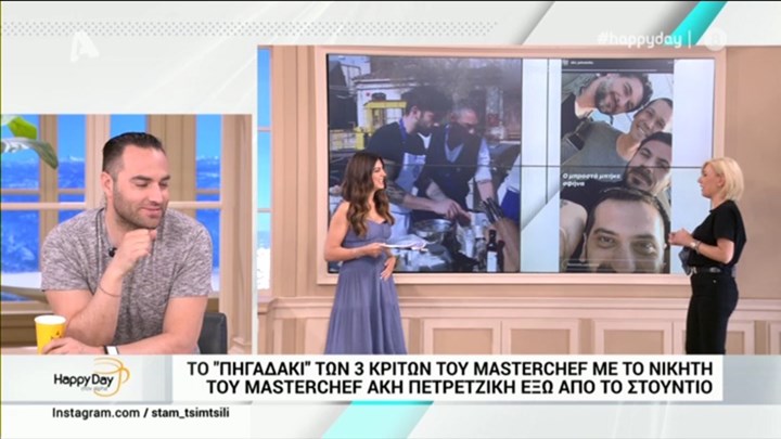 MasterChef: Τι συζήτησαν οι τρεις κριτές με τον Άκη Πετρετζίκη; – Το “πηγαδάκι” έξω από το στούντιο