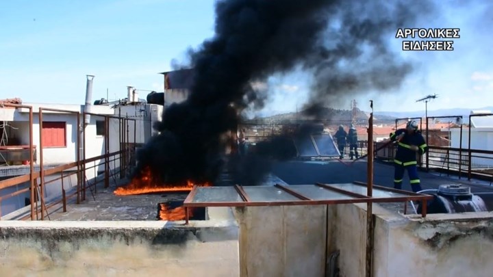 Ναύπλιο: Πυρκαγιά σε πολυκατοικία – ΦΩΤΟ – ΒΙΝΤΕΟ
