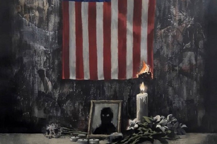 Banksy: Αυτό ειναι το συγκλονιστικό νέο έργο του για τον Τζορτζ Φλόιντ BINTEO – ΦΩΤΟ