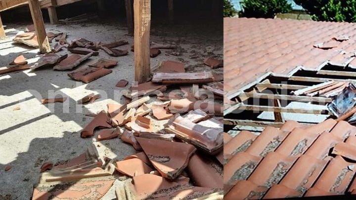 Λάρισα: Αεροσκάφος προκάλεσε τον απόλυτο πανικό σε σπίτι – Έπεσαν ολόκληρα κομμάτια – ΦΩΤΟ – ΒΙΝΤΕΟ