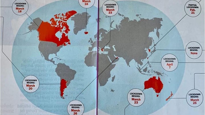TIME: Ο χάρτης των χωρών που αντιμετώπισαν με επιτυχία τον κορονοϊό – Τι αναφέρει για την Ελλάδα