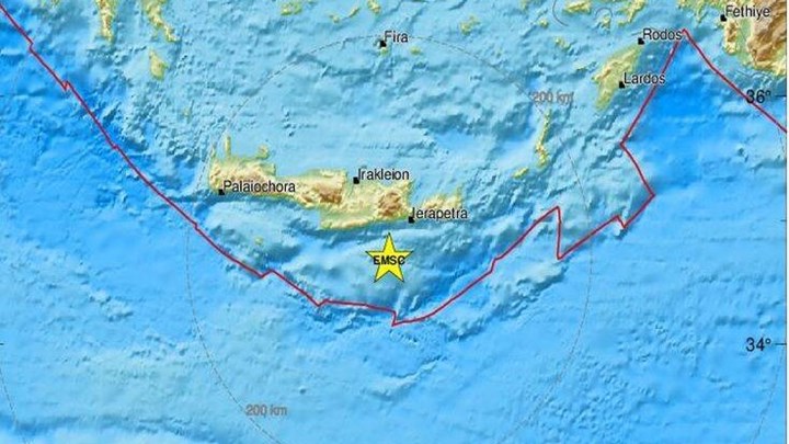 Νέος σεισμός ΤΩΡΑ νότια της Κρήτης