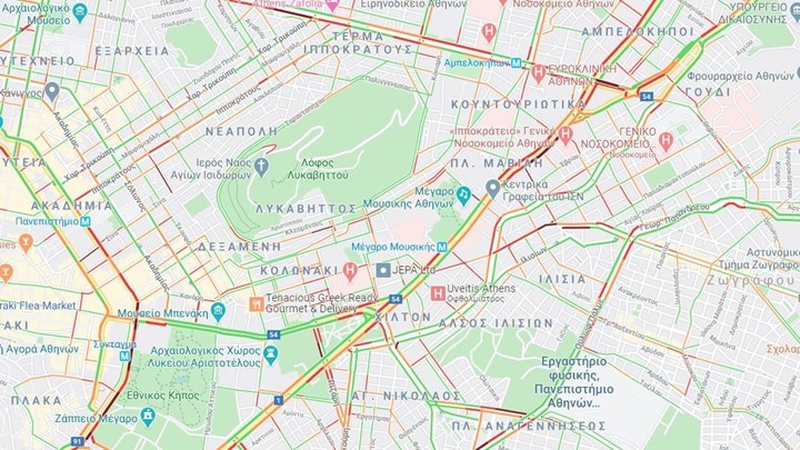 Αυξημένη κίνηση στους δρόμους της Αθήνας – Πού παρουσιάζονται τα μεγαλύτερα προβλήματα