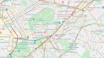 Κίνηση: Ποιοι δρόμοι είναι “στο κόκκινο” στην Αθήνα