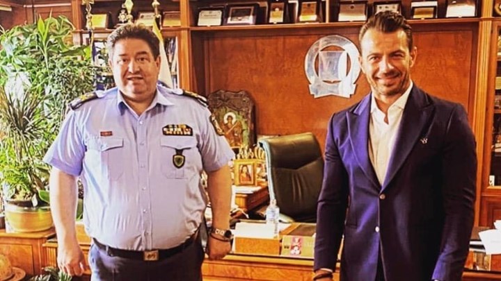 Γιώργος Αγγελόπουλος: Εξασφάλισε τη στήριξη της ΕΛ.ΑΣ μετά από συνάντηση με τον αρχηγό – ΦΩΤΟ