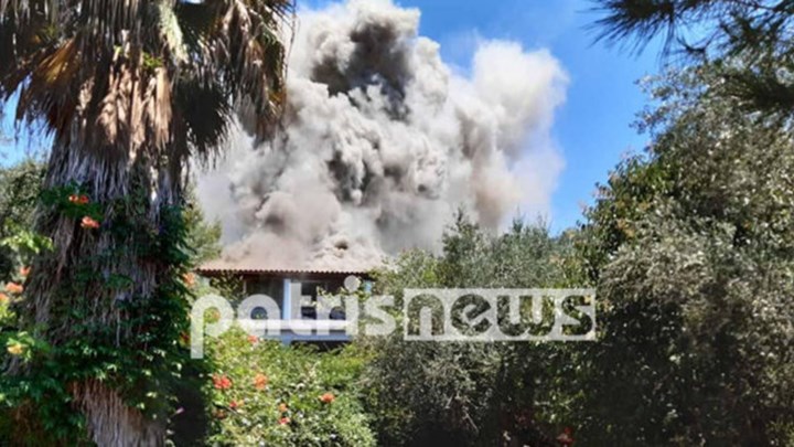 Τραγωδία στη Ζαχάρω: Νεκρός ηλικιωμένος από πυρκαγιά σε κατοικία – ΦΩΤΟ