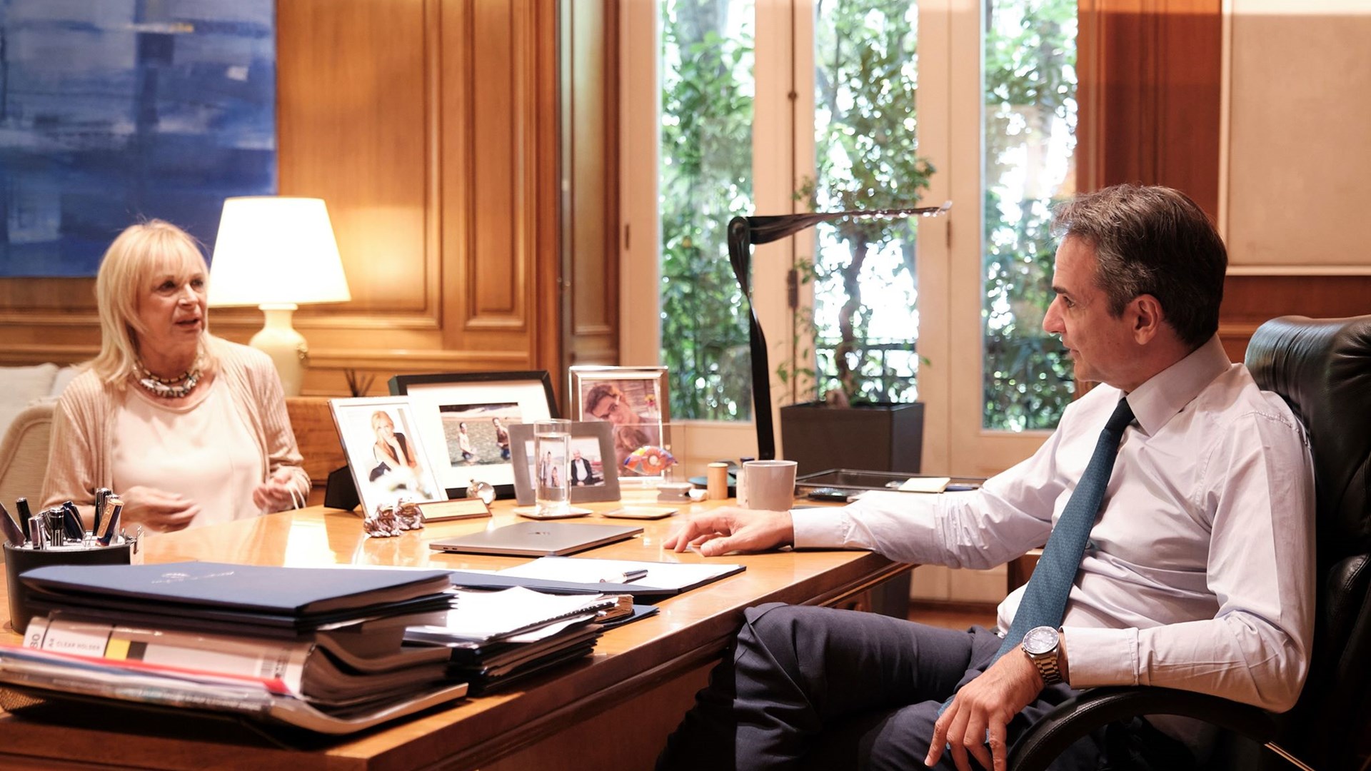 Συνάντηση Μητσοτάκη με Φόνσου – Τι συζήτησαν για «Το σπίτι του ηθοποιού»