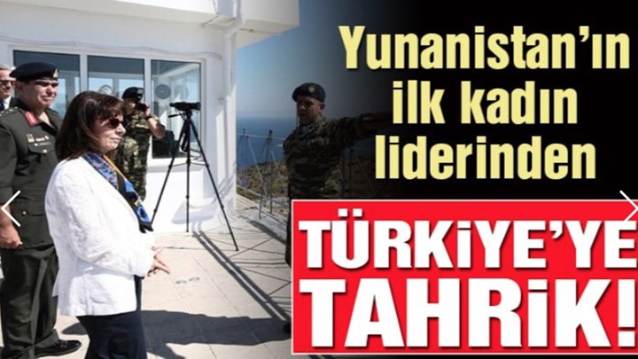 Επίθεση από τουρκικά ΜΜΕ στην Κατερίνα Σακελλαροπούλου – Τι γράφουν για την επίσκεψη στο Αγαθονήσι