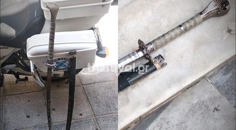 Θεσσαλονίκη: Συνελήφθη 43χρονος που είχε στο όχημά του σπαθί σαμουράι – ΦΩΤΟ
