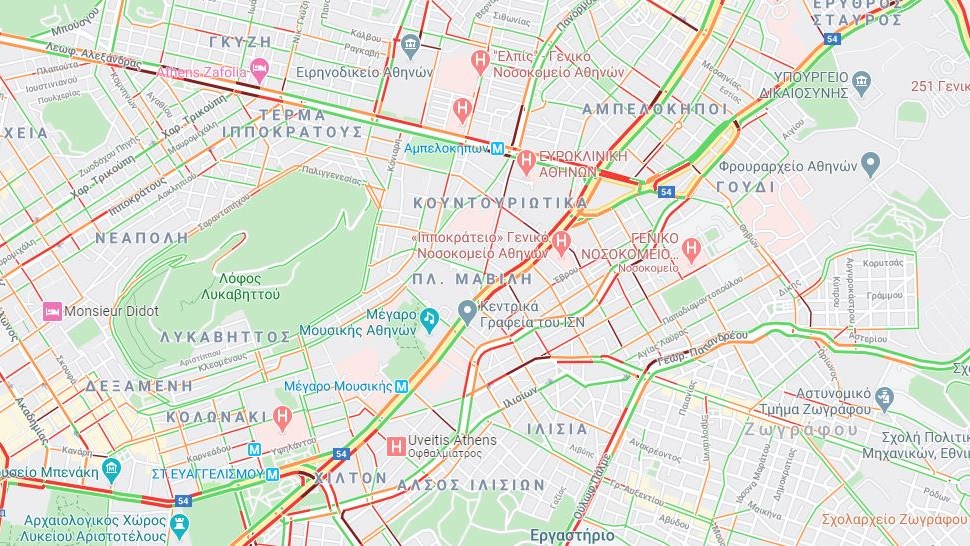 Κίνηση: Κυκλοφοριακό “έμφραγμα” στους δρόμους της Αθήνας – Πού υπάρχει μεγάλο μποτιλιάρισμα
