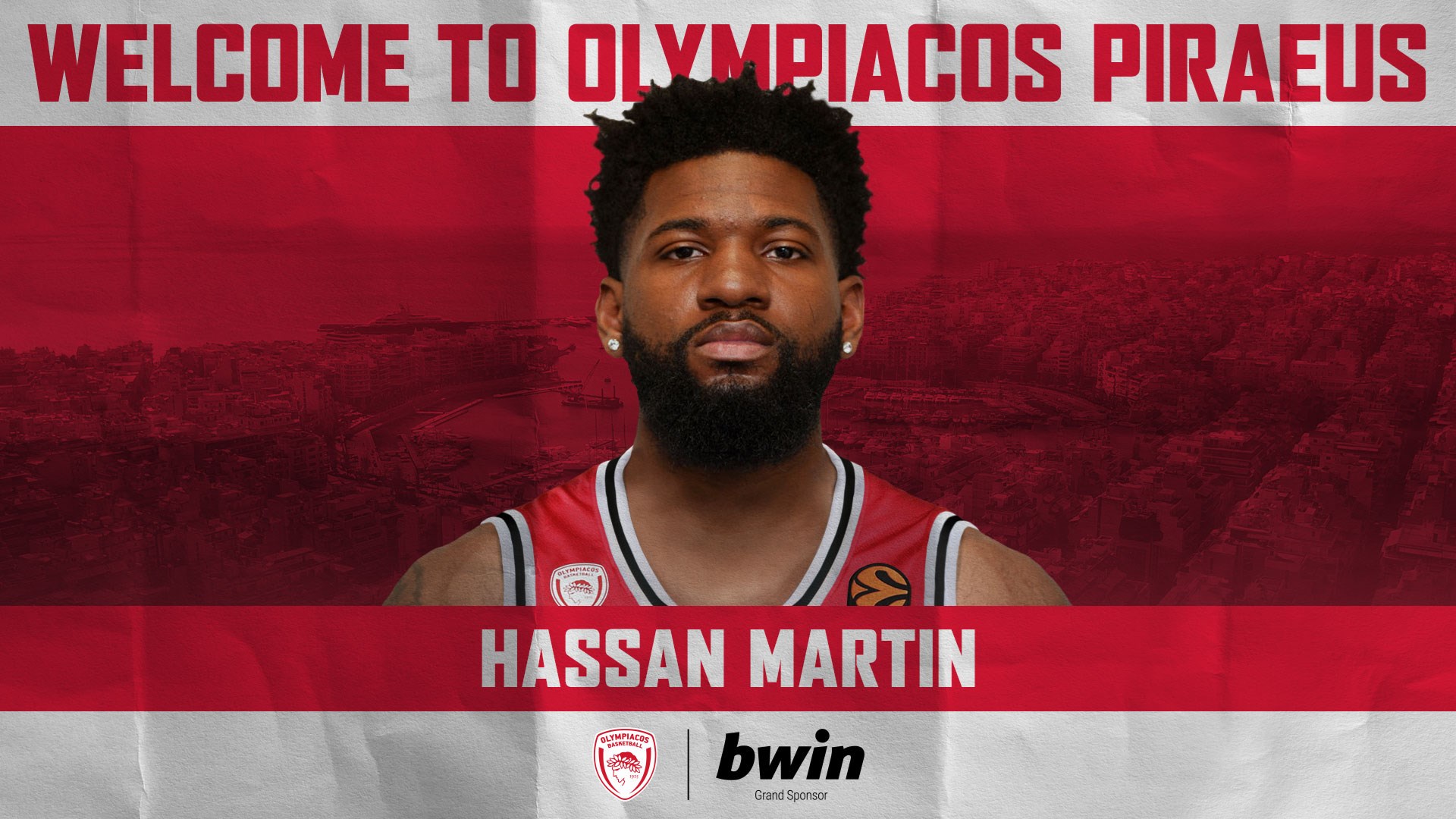 Ολυμπιακός: Ανακοίνωσε τον Χασάν Μάρτιν