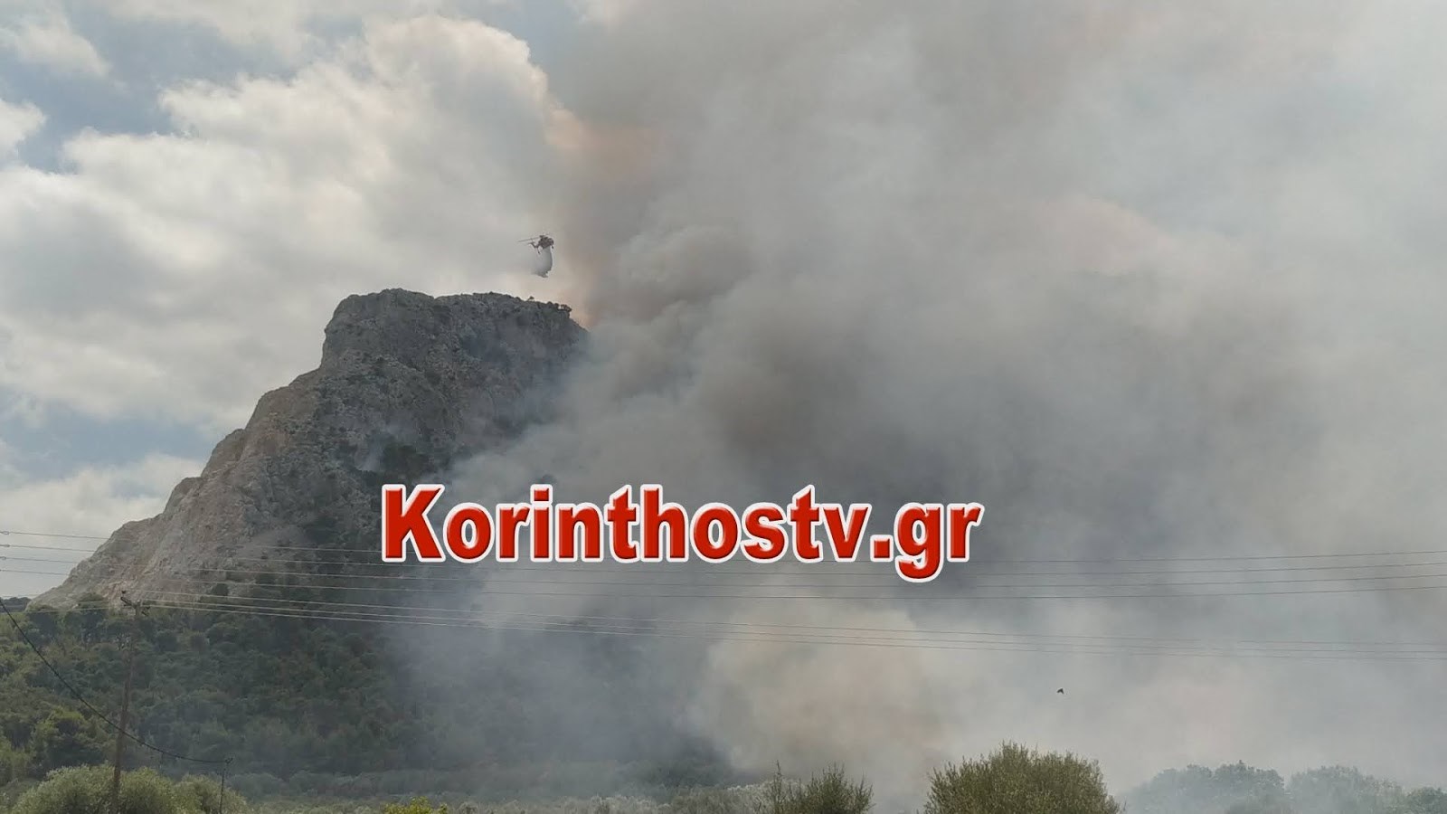 Οι πρώτες εικόνες από τη φωτιά στις Κεχριές Κορινθίας – ΦΩΤΟ